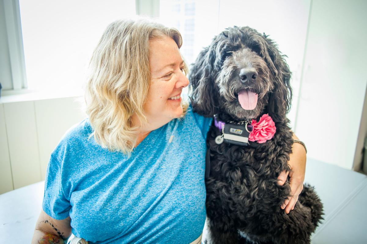 Emily and Georgia the Therapy Dog