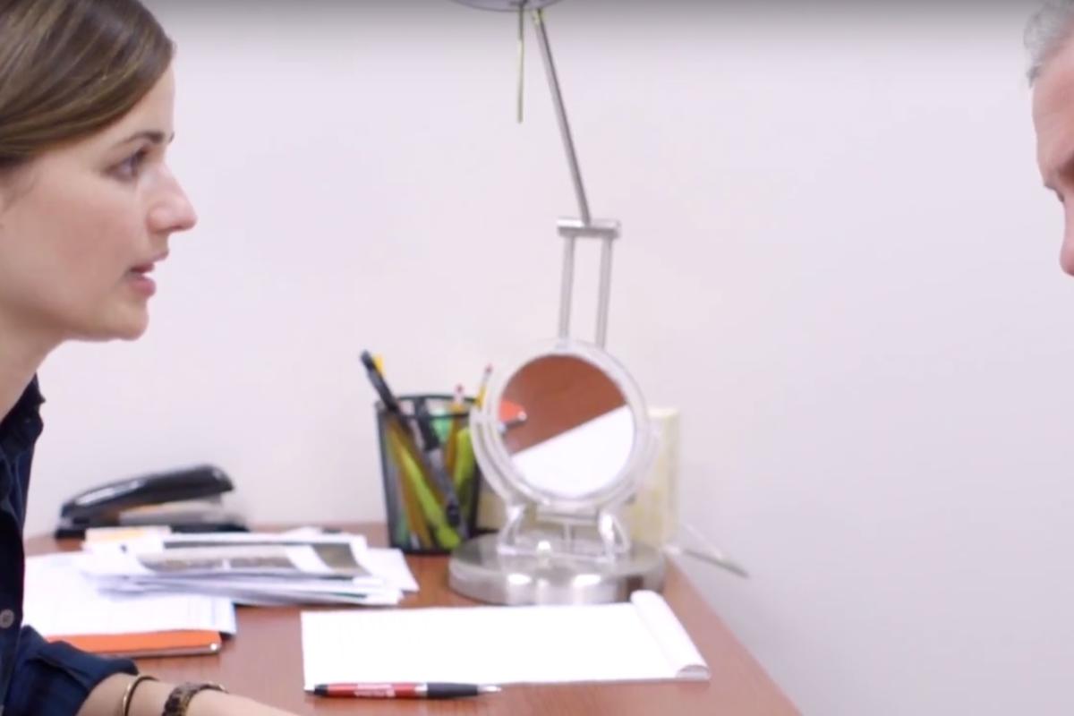 Patient participates in our intensive aphasia program