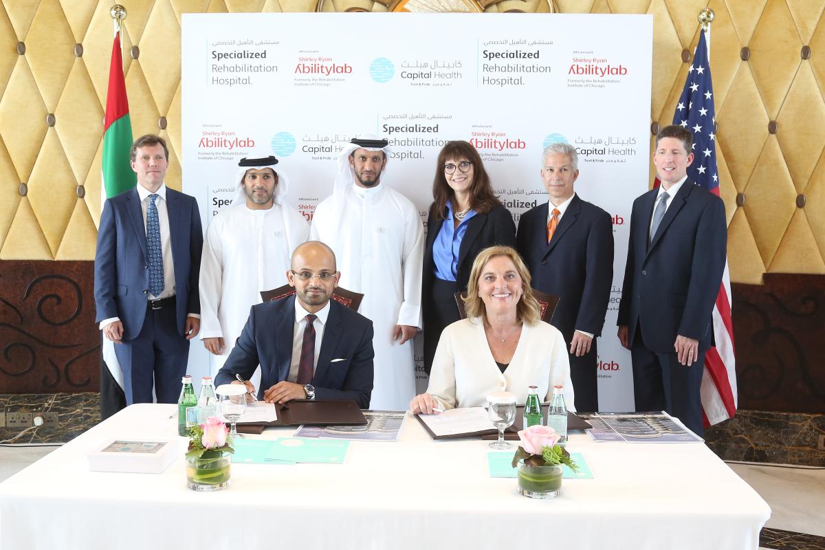 Abu Dhabi’s Capital Health signs partnership with Shirley Ryan AbilityLab
