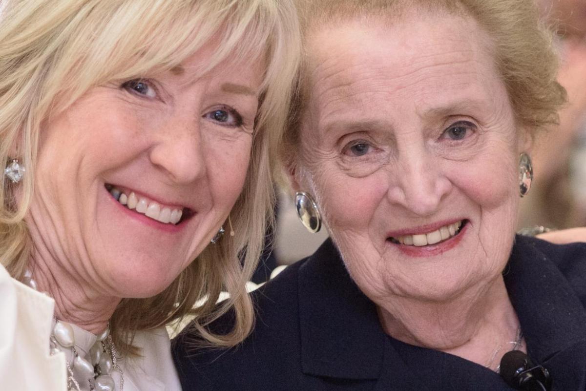 Joanne C. Smith, MD, with Madeleine Albright