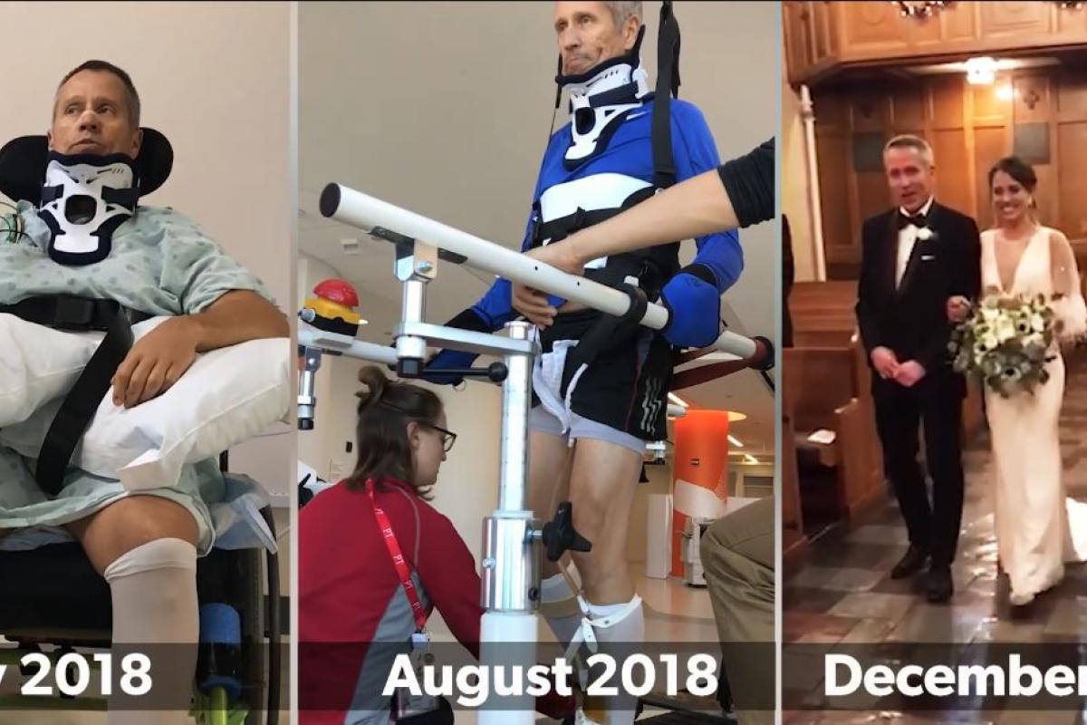 The progress made by Andy, a spinal cord injury patient