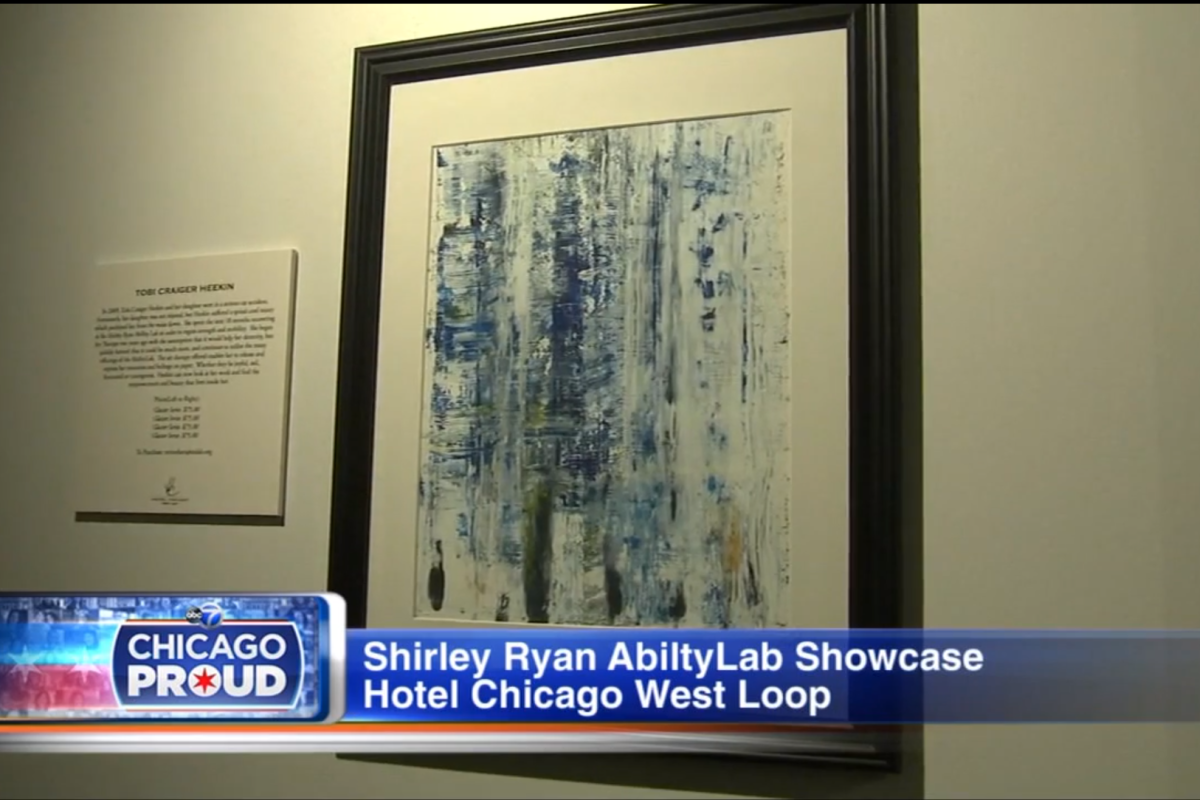 Tobi's art, a past patient at Shirley Ryan AbilityLab