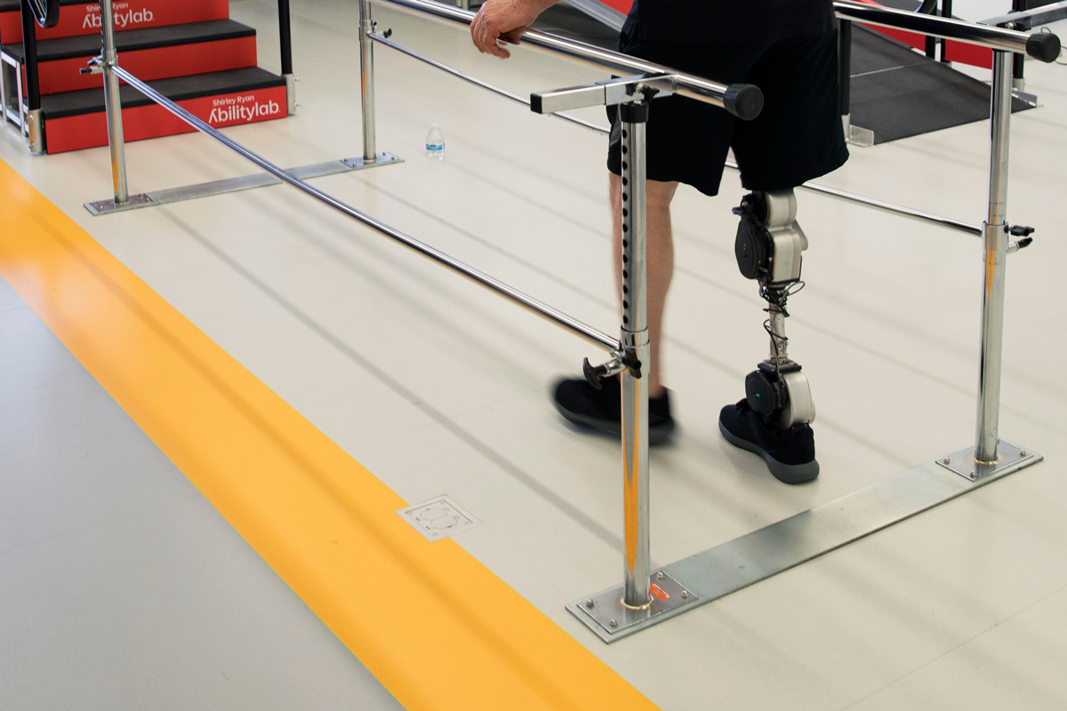 open source bionic leg in action