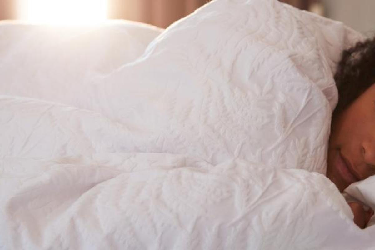 woman asleep in bed