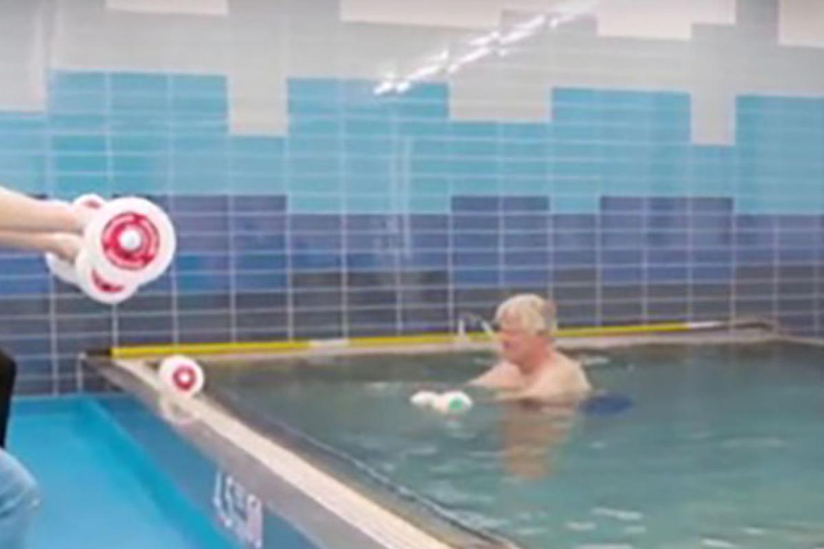 Pain management center aquatics class