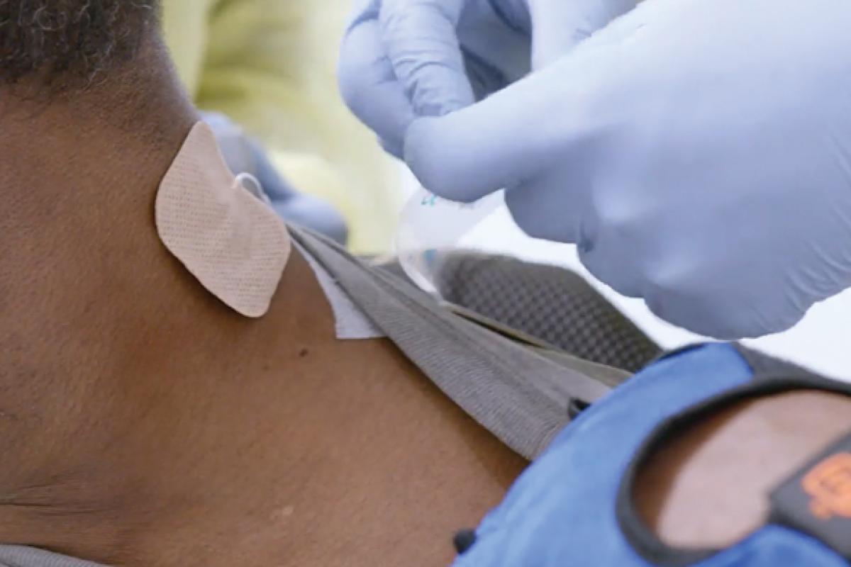 Wearable sensor for COVID patients