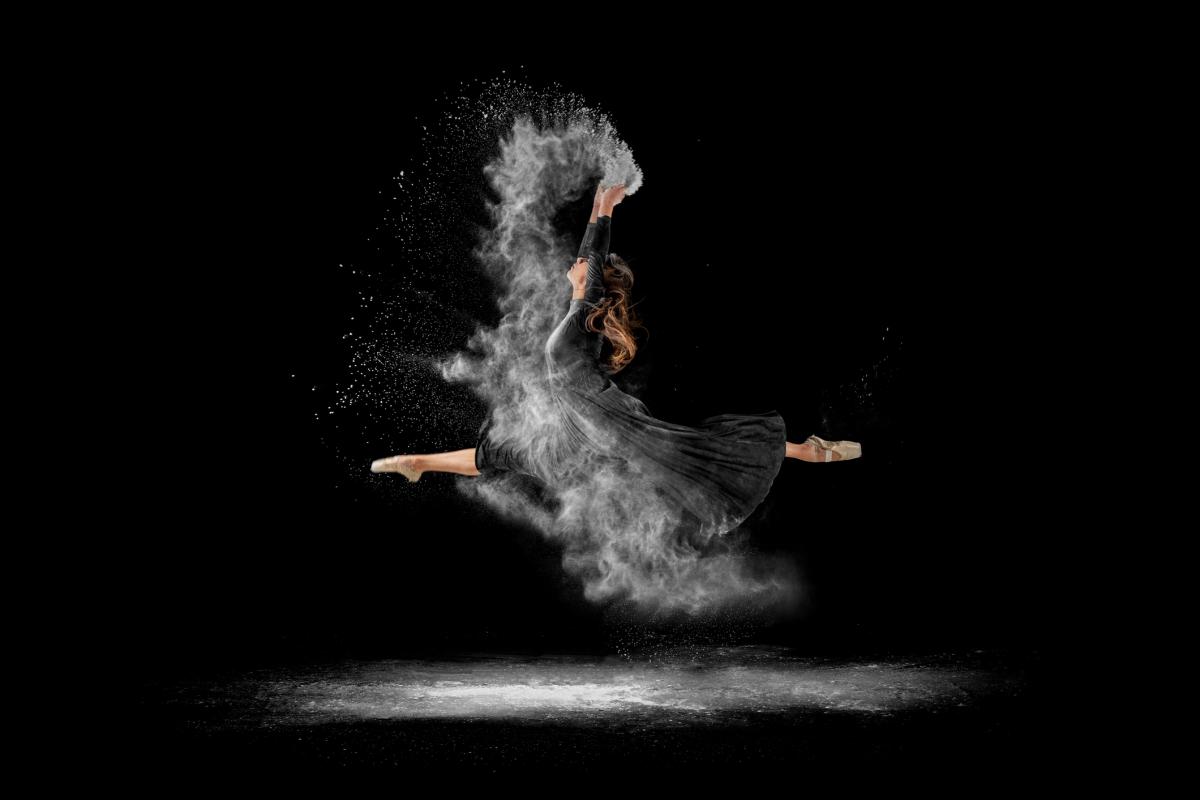 Dancer jumping