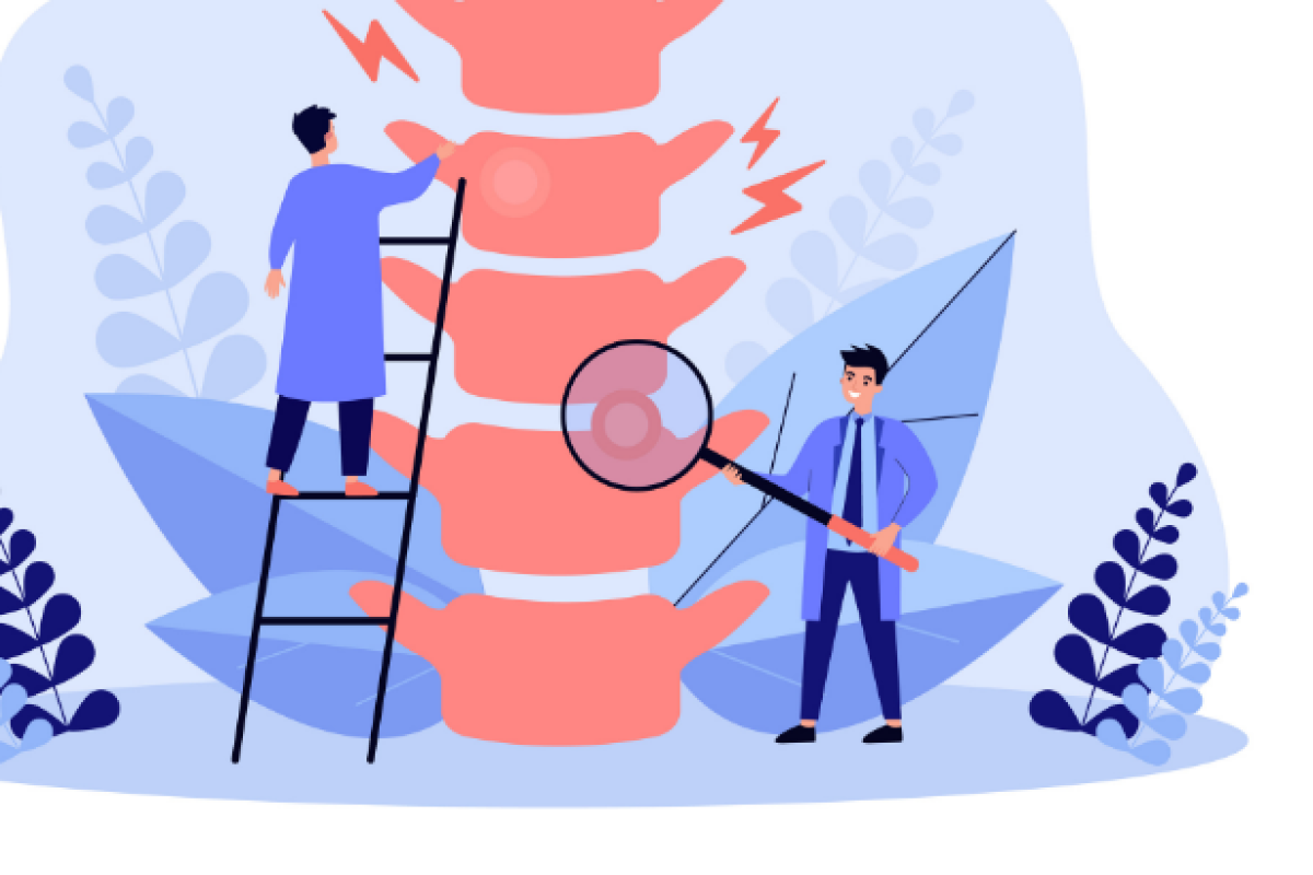 Back pain illustration