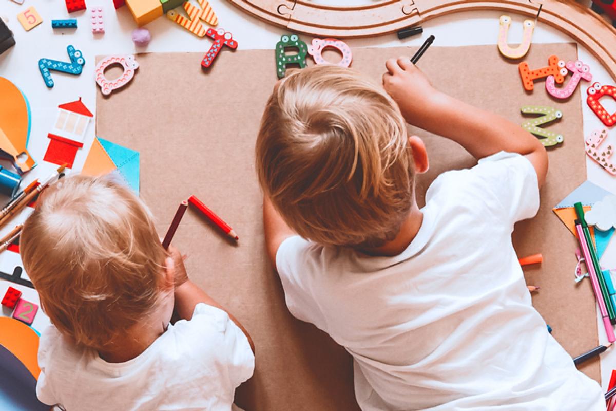 children playing with toys