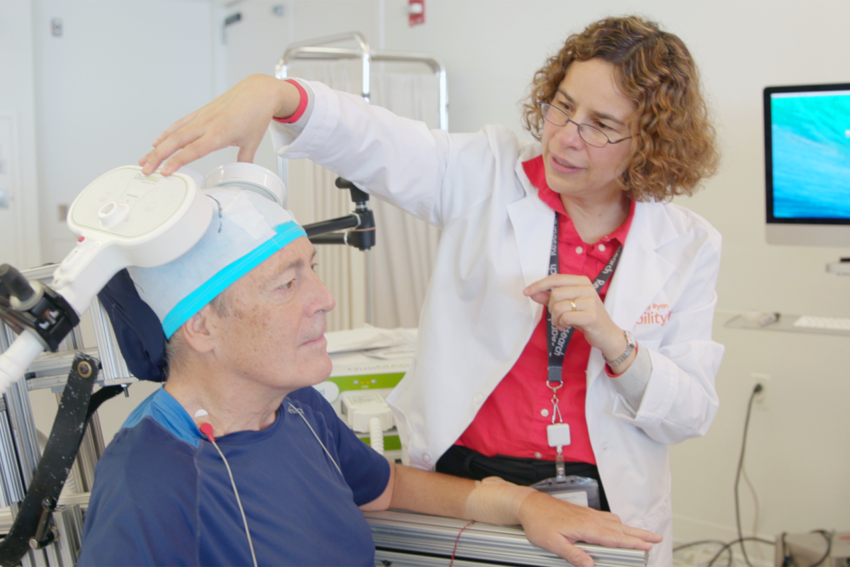 Dr. Perez with patient
