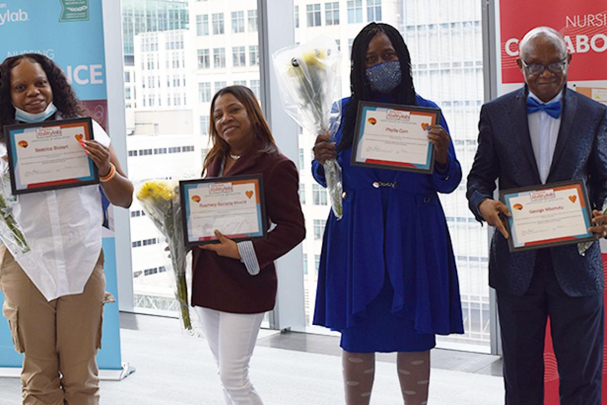 The first graduates of the CNA training program