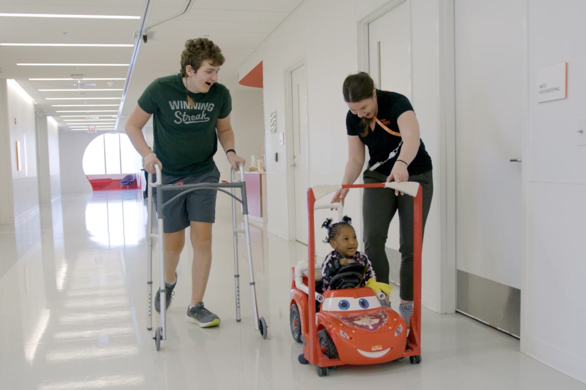 Caleb and Kahlani walking
