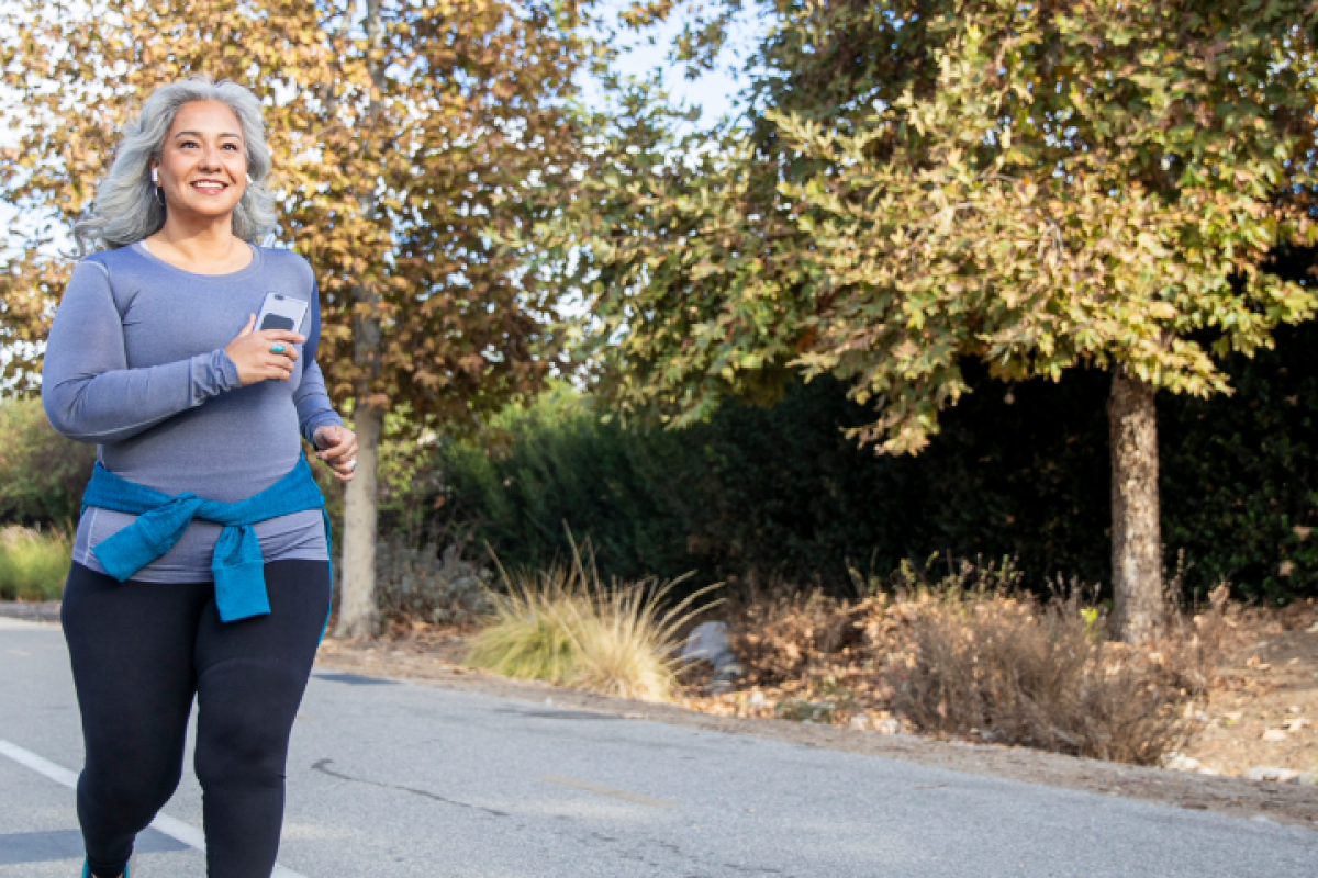 woman running