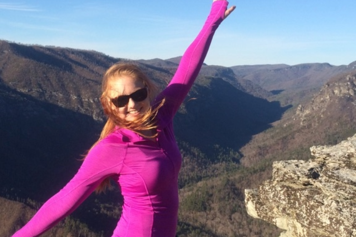 Nicole hiking