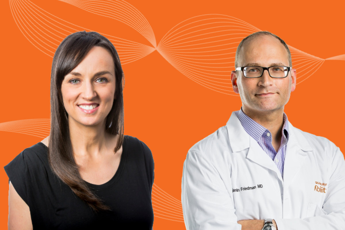 Aleks Gebska and Dr. Friedman