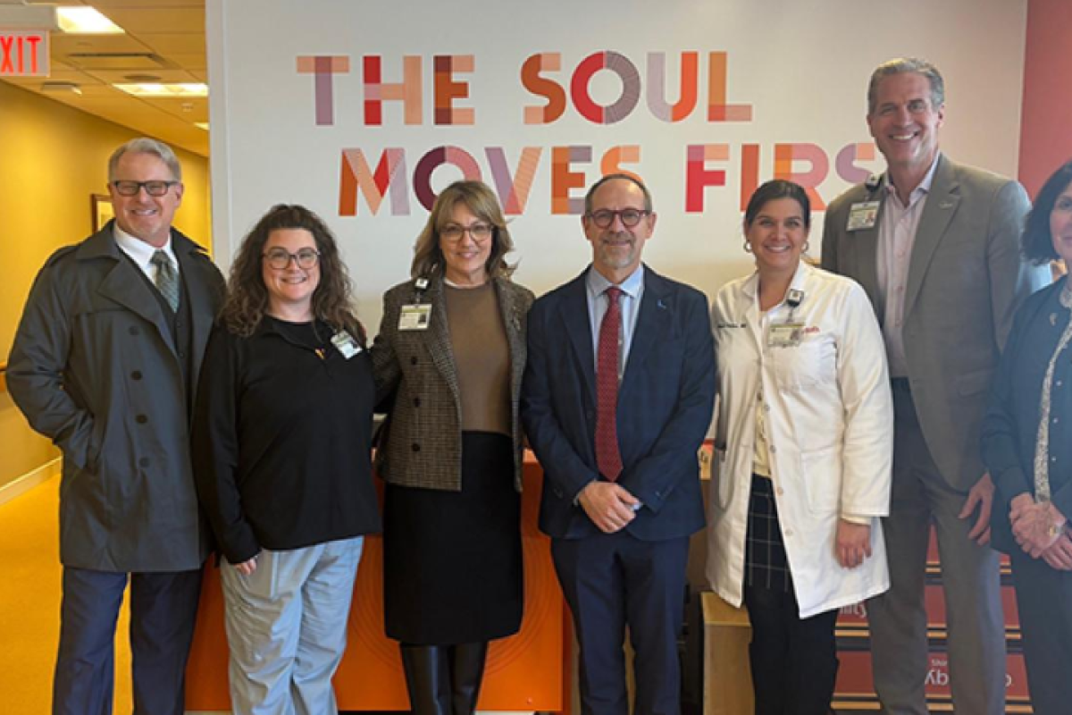 Dr. Pablo Celnik & John Dunkin Visit With Silver Cross Hospital Alliance Team