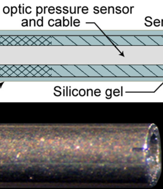 Fiber Optic Pressure Sensor Protective Hoursing for IMP Measurements