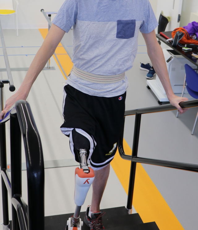 Lightweight Powered Leg Stair Ascent