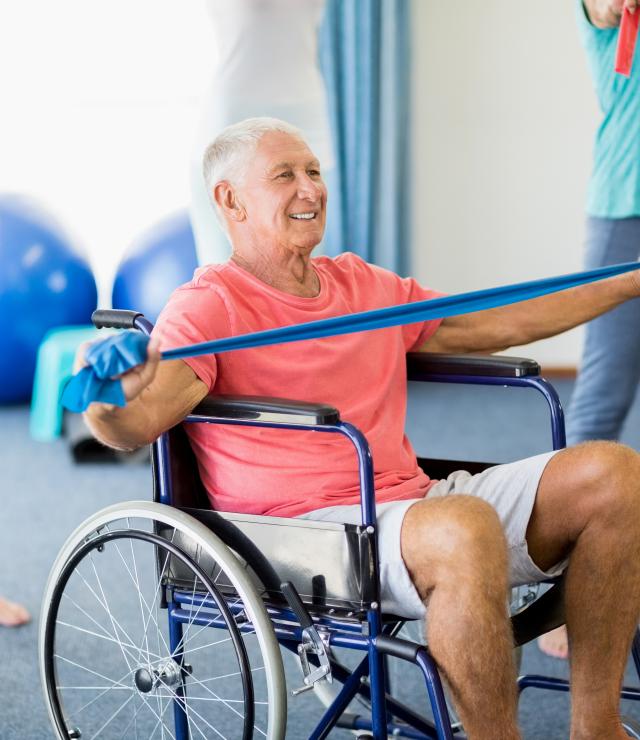 Patients participating in rehabilitation exercise group