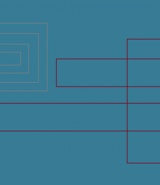 blue background with red rectangles