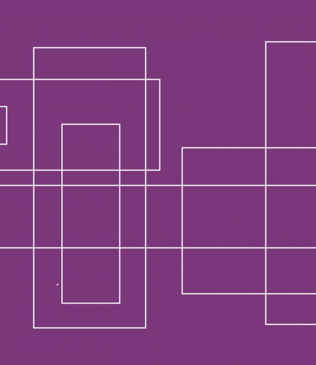 plum color background with white rectangles
