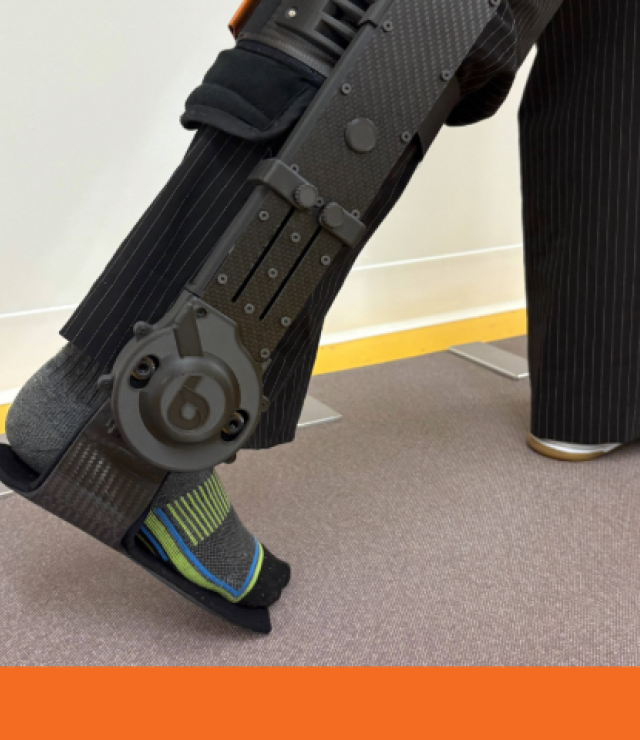 Smart Ankle-Foot Orthosis and Muscle Growth Drug for Gait