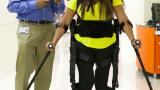 Patient uses ExoSkeleton to walk