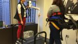 Christine Bowers doing physical therapy