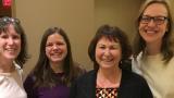 Leora Cherney, Edie Babbitt, Julia Carpenter, Elissa Conlon at ANCDS annual meeting