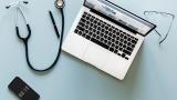laptop and stethescope