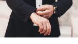 Man Hands pulling sleeve