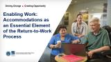 Enabling Work Accommodations as an Essential Element of the Return-to-Work Process Webinar