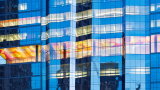 blue glass exterior building photo