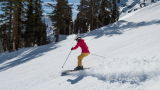 Person skiing down a hill