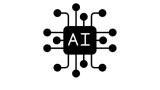 graphic showing a black square with AI in white lettering inside with lines terminating in dots coming out of the black square